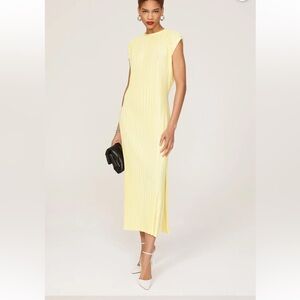 Atlein x RTR Plisse Midi Dress